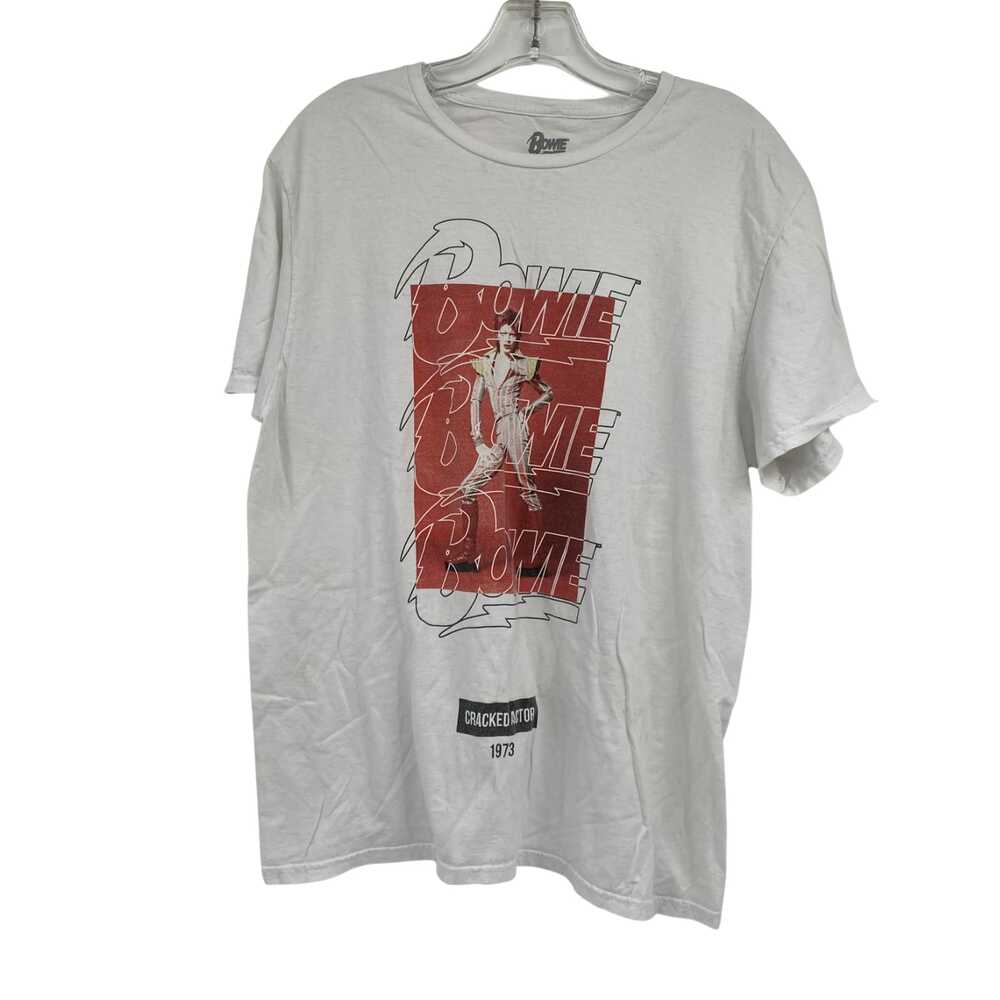Bowie White Basic Cotton T-Shirt | Men’s Regular Size L
